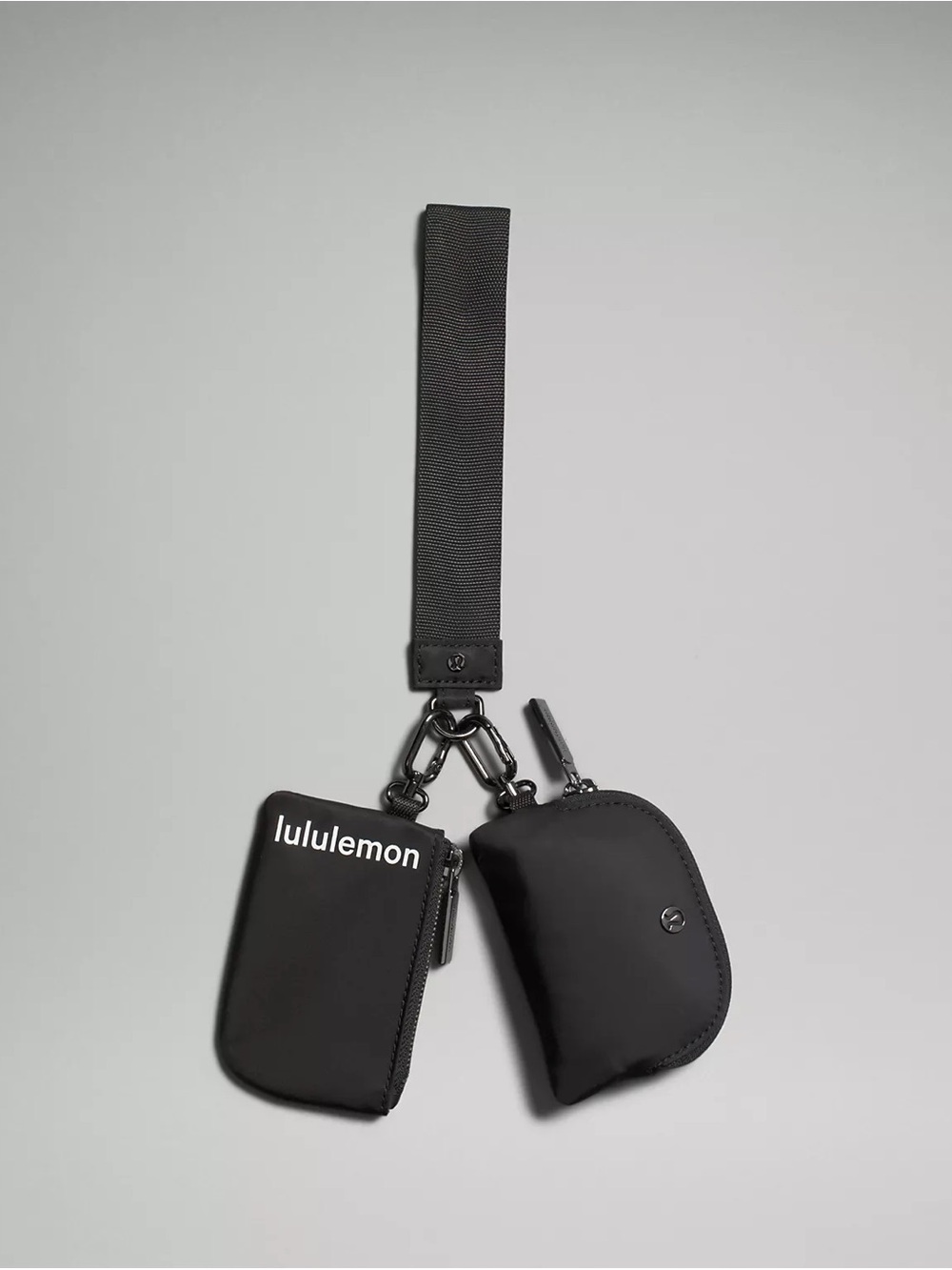 NWT Lululemon Dual Pouch Wristlet - Black/Black
